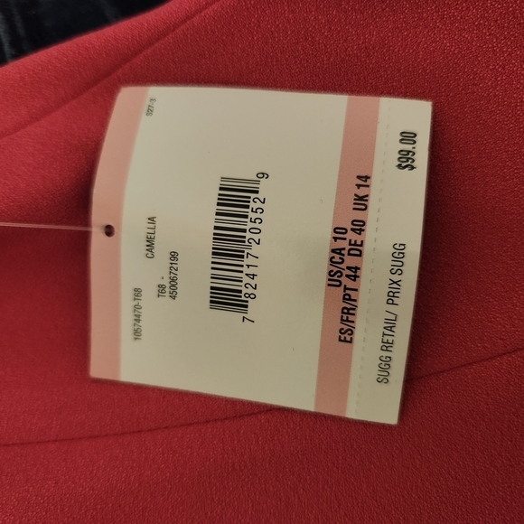 NWT Kasper 'Camellia' Elegant Pink Sleeveless Dress - Picture 9 of 10